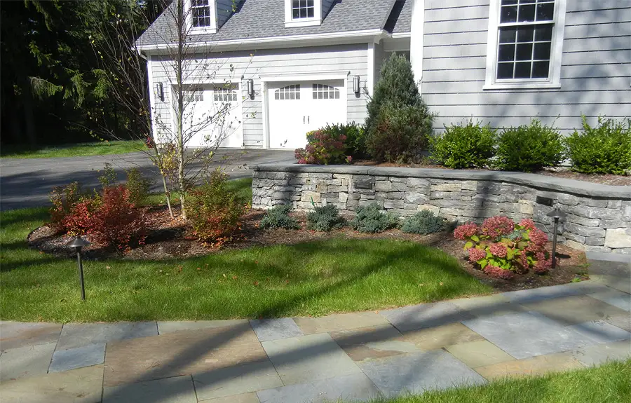 landscaping project on front yard